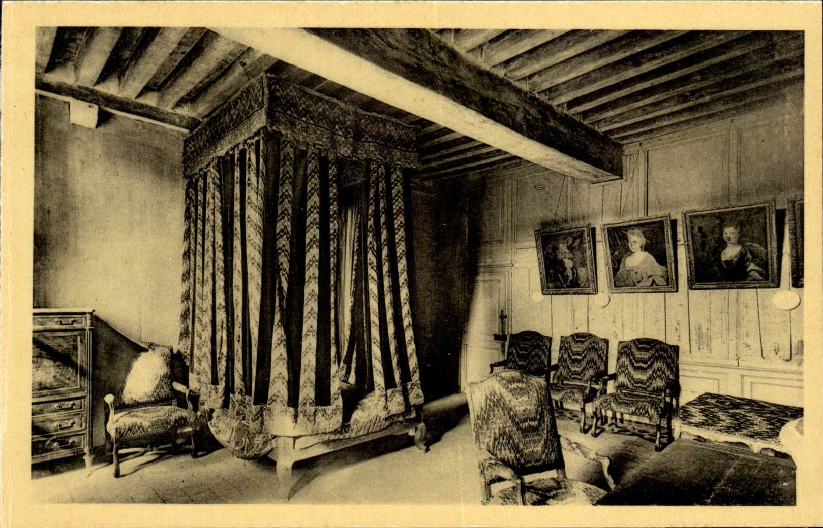 Talcy CPA Le chateau Chambre dite de Charles IX