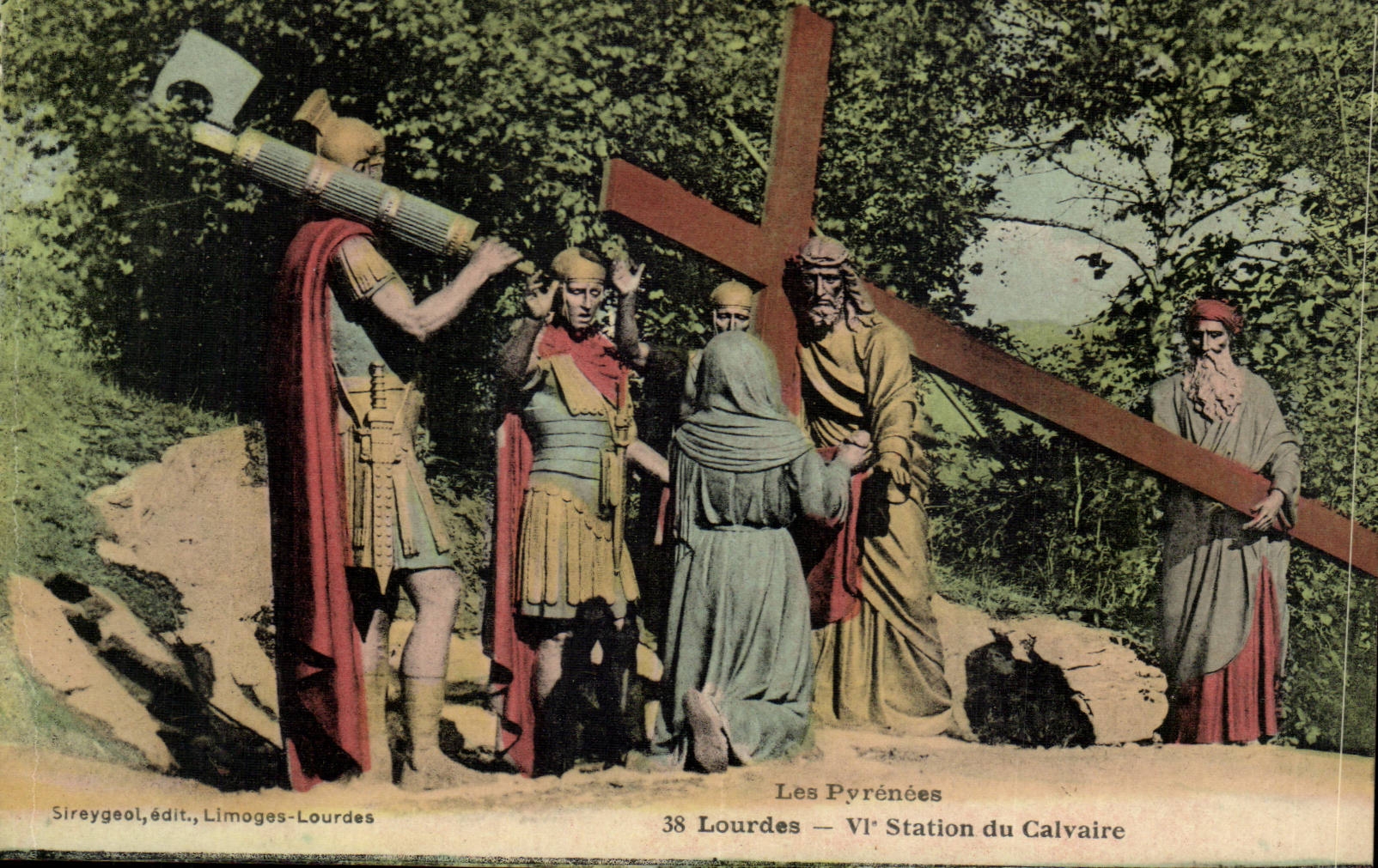Lourdes CPA Le calvaire (6eme station) 