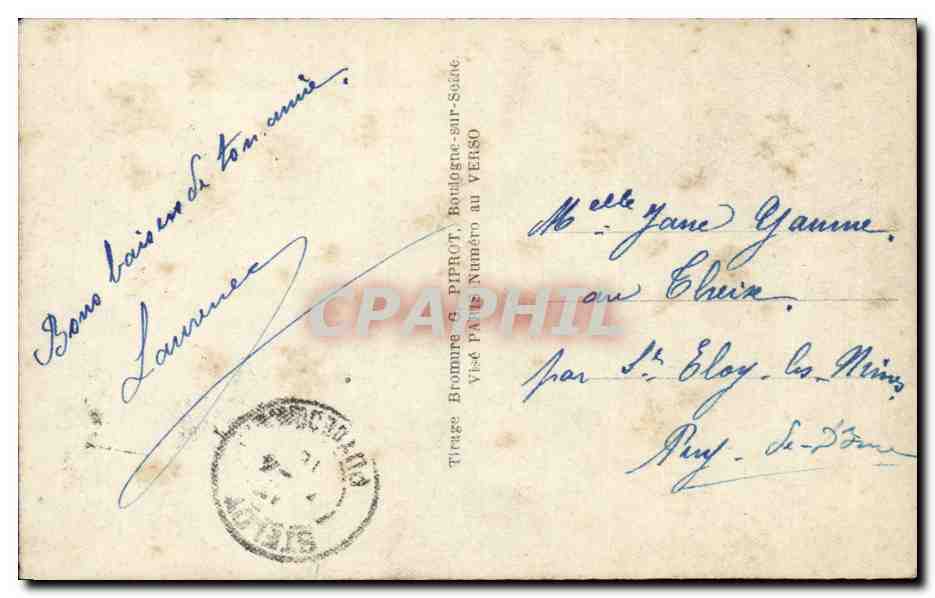 CPA Fantaisie Enfant Noel — Verso