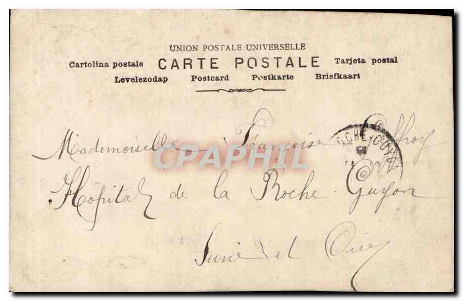 CPA Fantaisie Femme Couple — Rückseite
