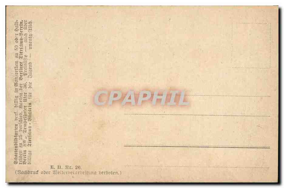 CPA Fantaisie Enfant Poules et cygne — Rückseite