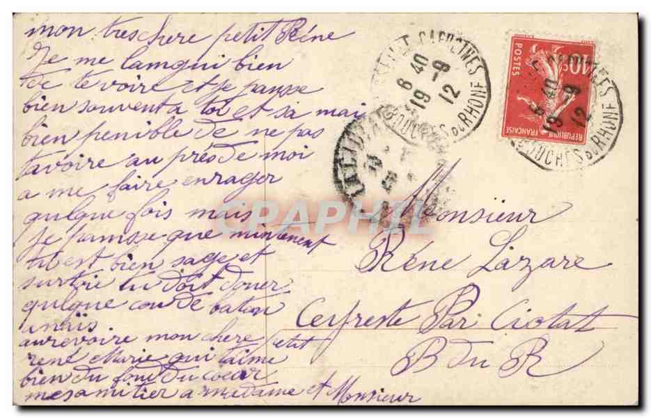 CPA Fantaisie Enfant — Verso