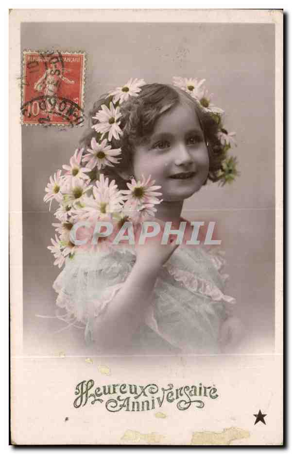 CPA Fantaisie Enfant Heureux anniversaire