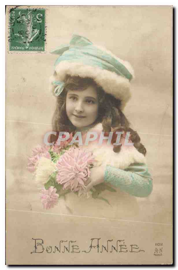 CPA Fantaisie Enfant Bonne annee