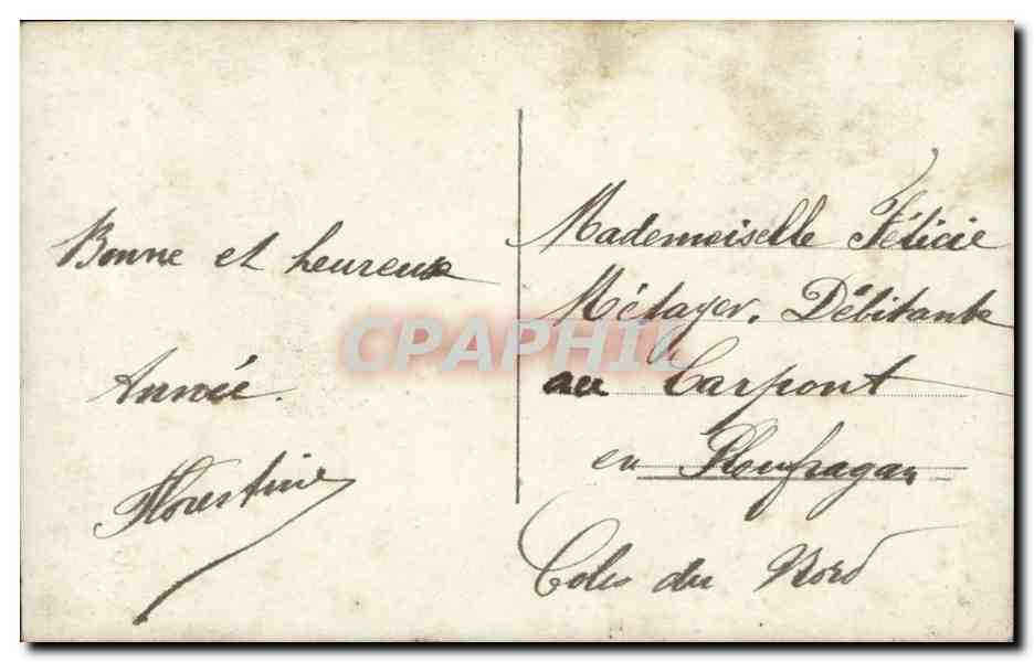 CPA Fantaisie Enfant Garcon — Verso