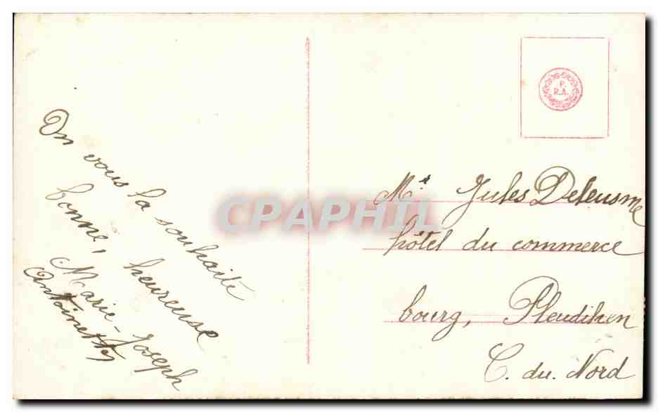 Femme et enfant — scène affectueuse — CPAPHIL 3522/5 — Verso