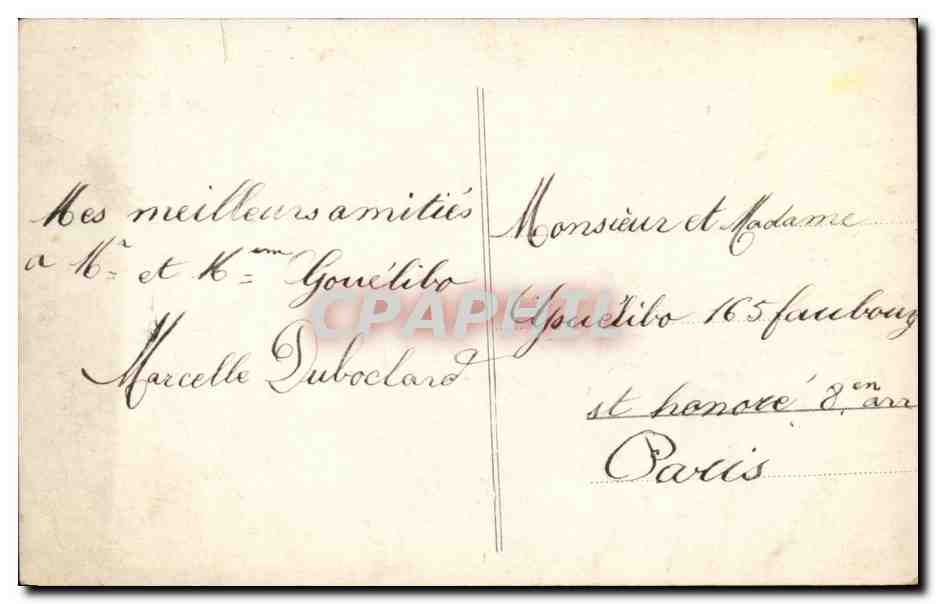 CPA Fantaisie Enfant — Verso