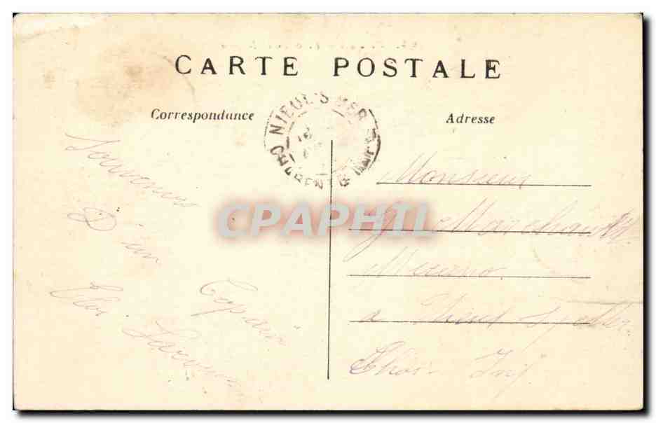 Paris CPA Place de la Nation — Rückseite