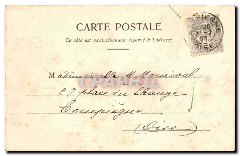 Paris CPA Notre DAme (cathedrale) — Verso