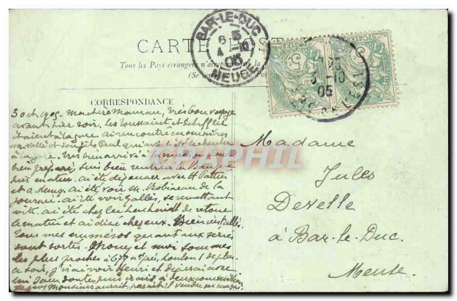 Paris CPA Le bois de Boulogne Les Acacias (chevaux caleches) — Rückseite