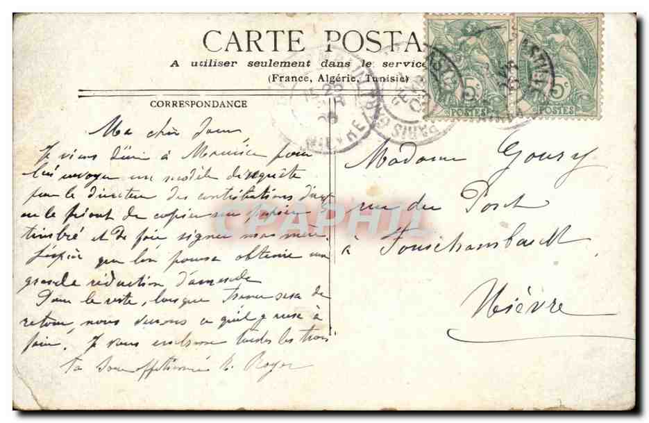 Paris CPA Sur le boulevard Saint Martin (marchande de journaux) — Rückseite