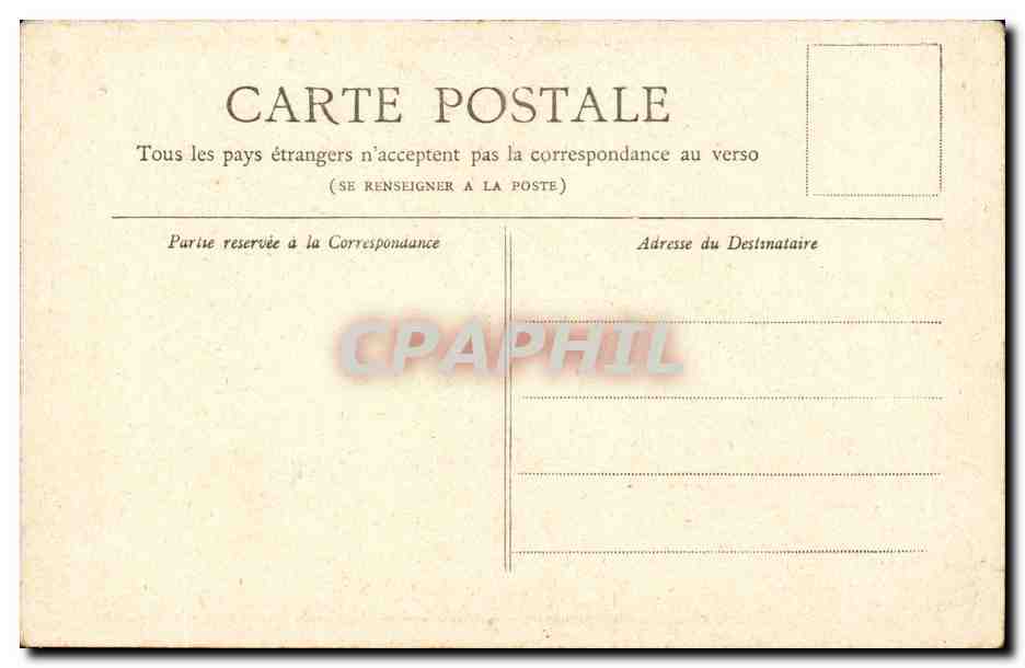 Paris CPA Monument de Gambetta — Verso