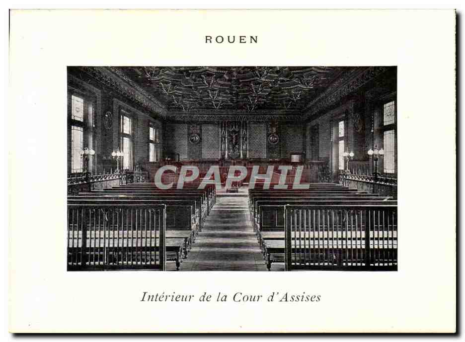 Rouen CPA Interieur de la cour d'assises (justice)