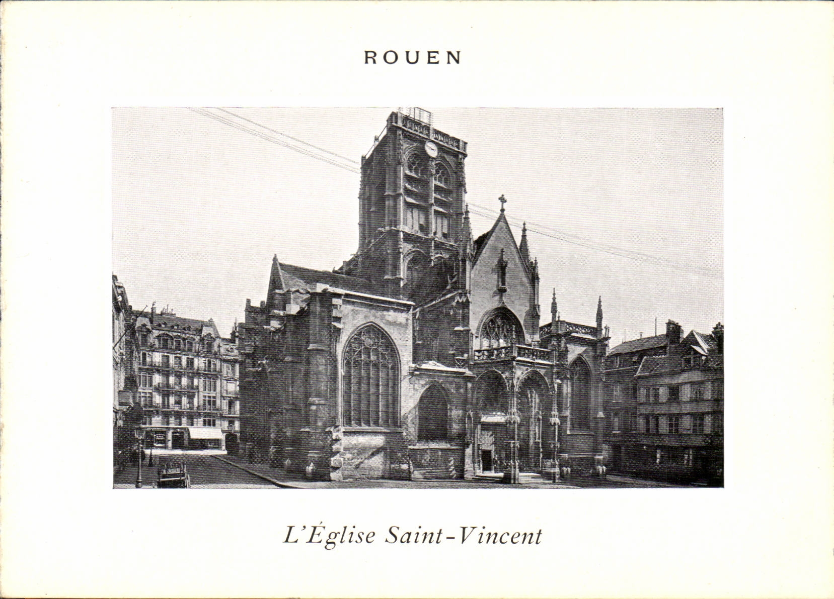 Rouen CPA L'eglise Saint Vincent