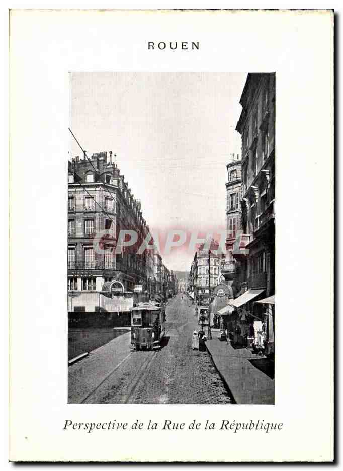 Rouen CPA Perspective de la rue de la Republique