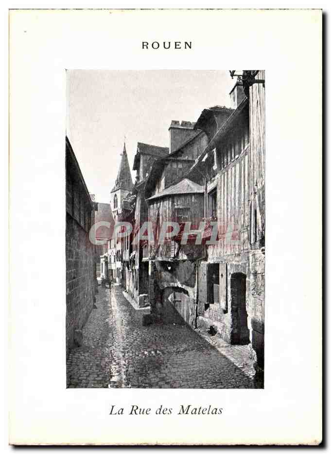 Rouen CPA La rue des Matelas