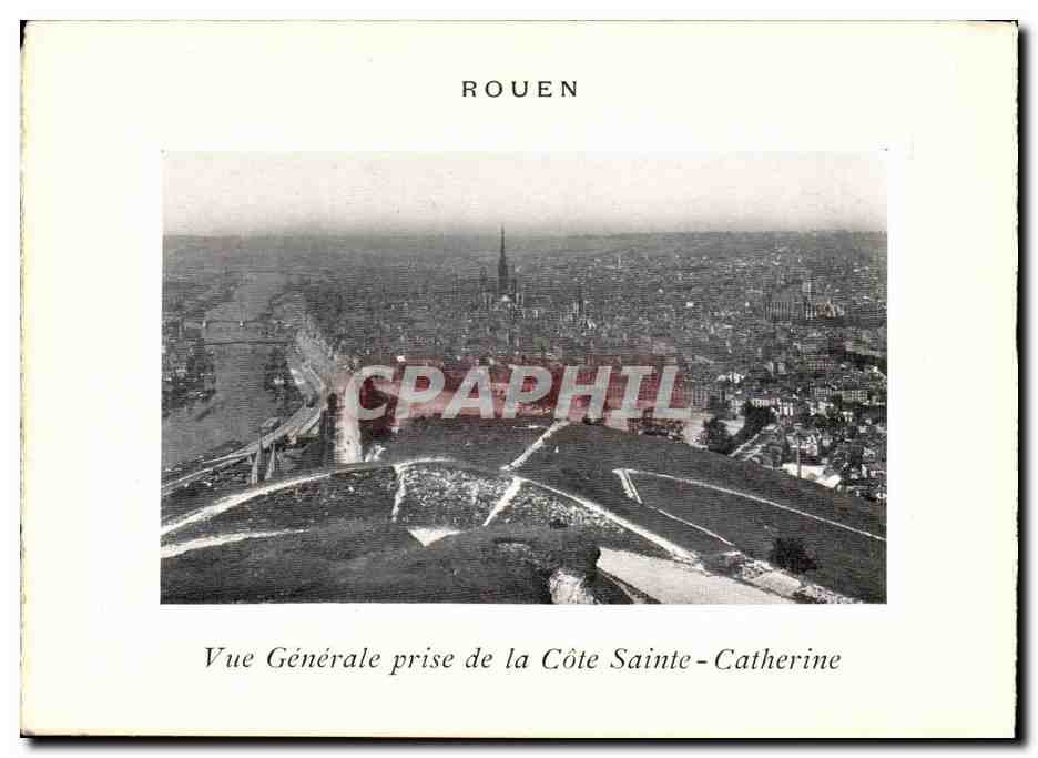 Rouen CPA Vue generale prise de la cote Sainte CAtherine
