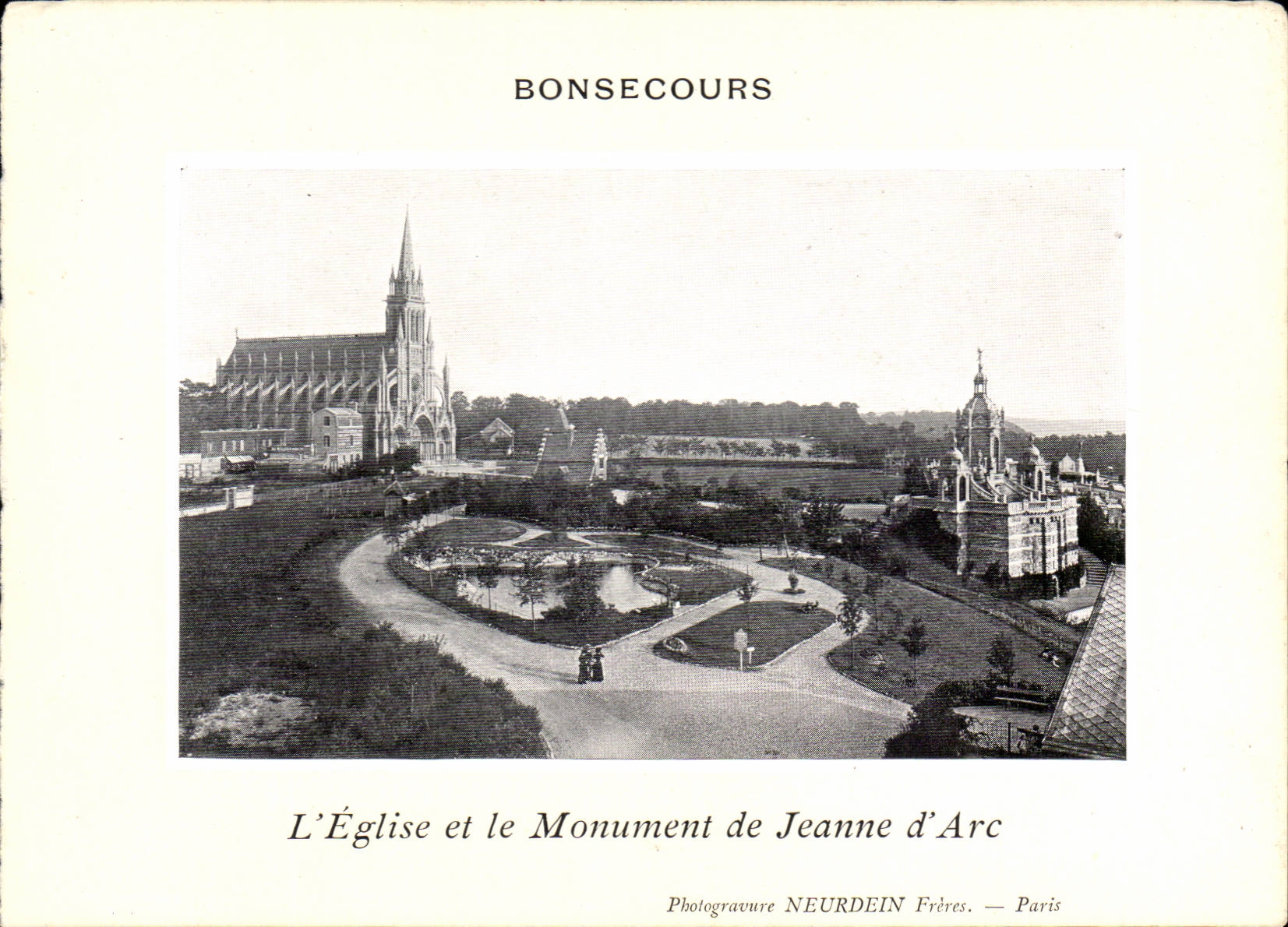 Rouen CPA L'eglise et le monument de Jeanne d'arc