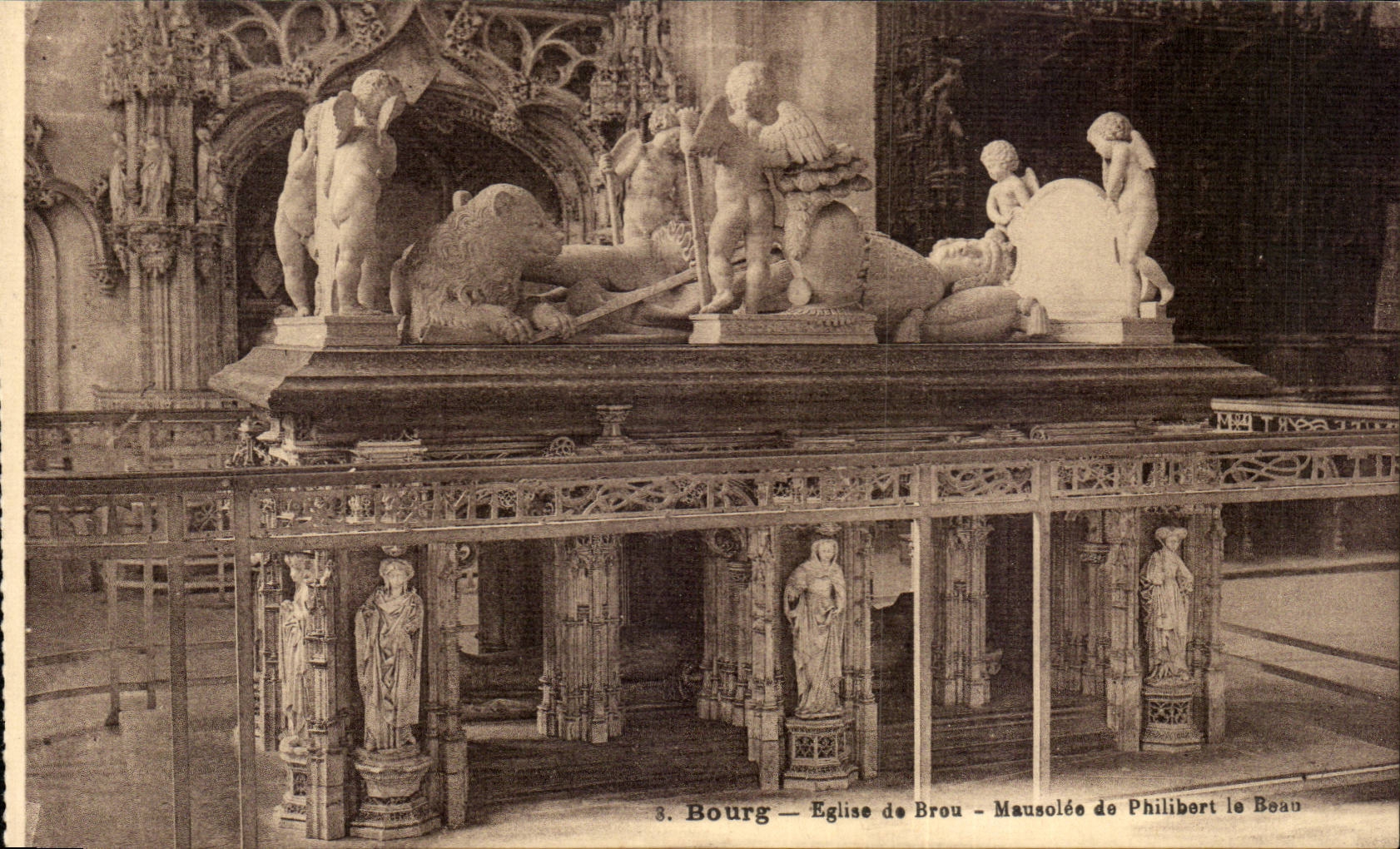 Bourg CPA Mausolee de Marguerite de Philippe le Beau Eglise de Brou