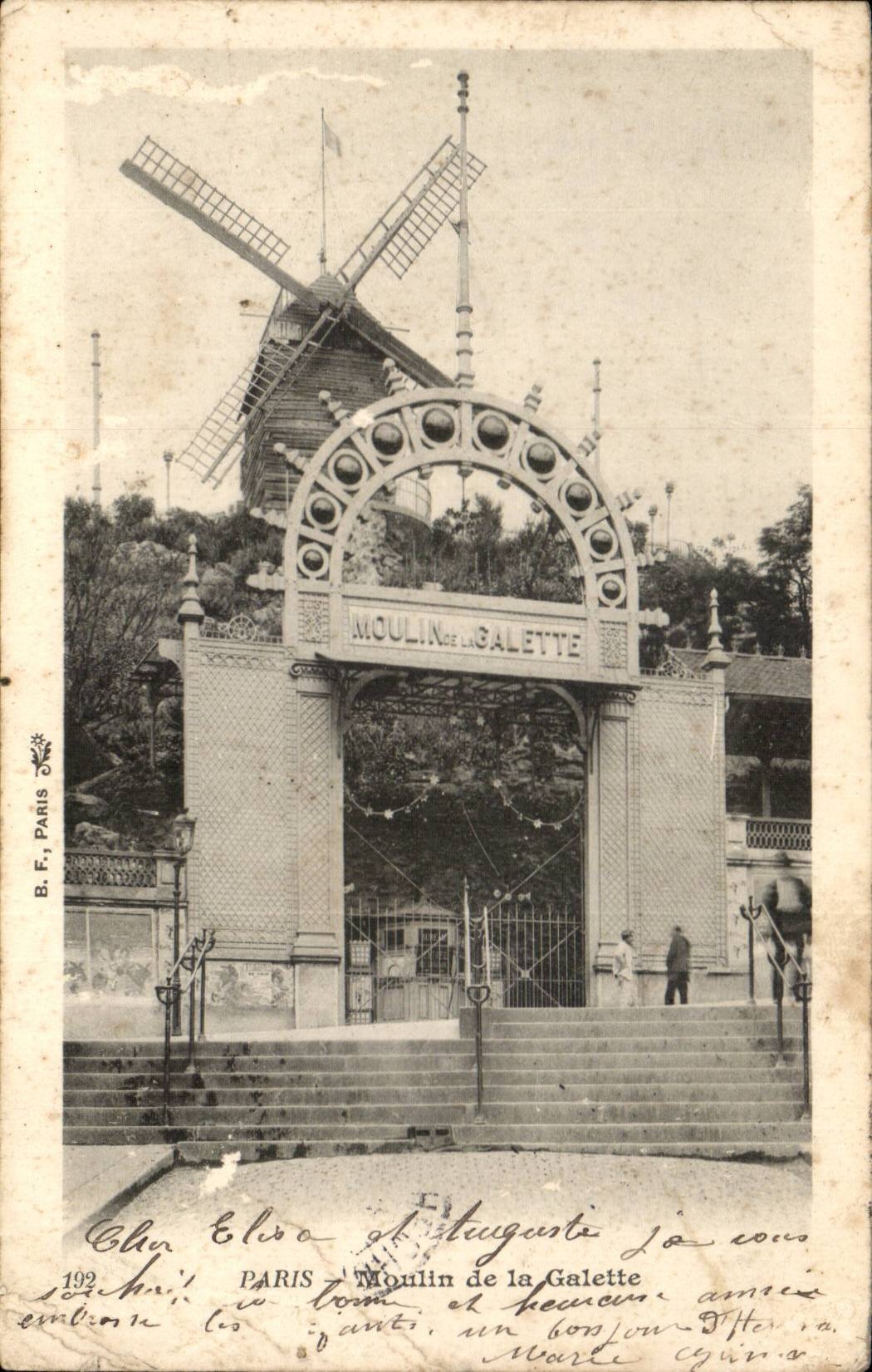 Paris CPA Moulin de la Galette (mill)
