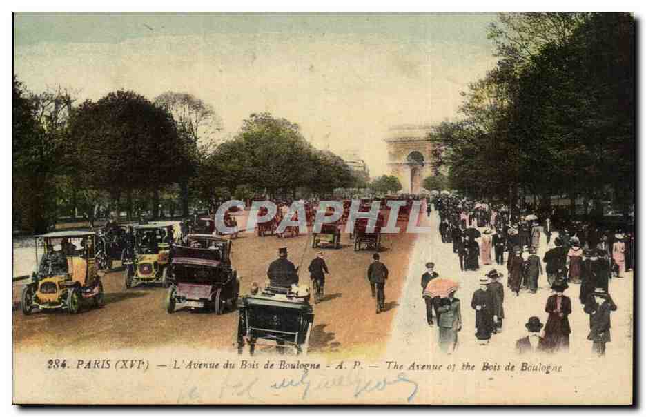 Paris CPA L'avenue du Bois de Boulogne 