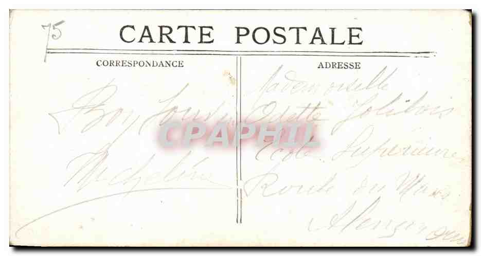 Paris CPA Jardin du Luxembourg — Rückseite