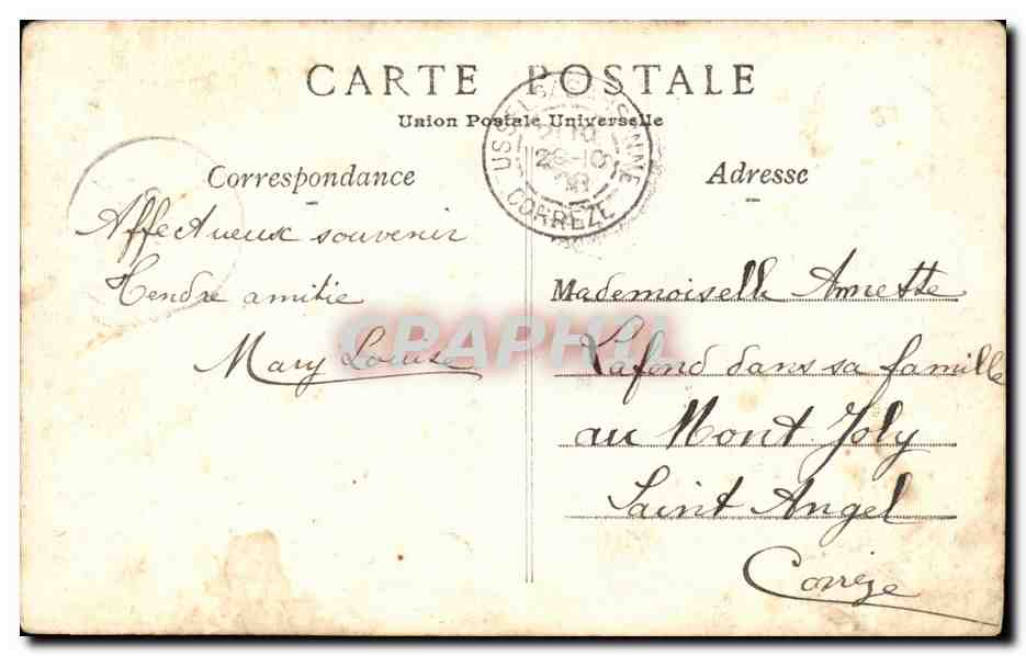 Paris CPA Pointe de la cite et Notre Dame — Rückseite