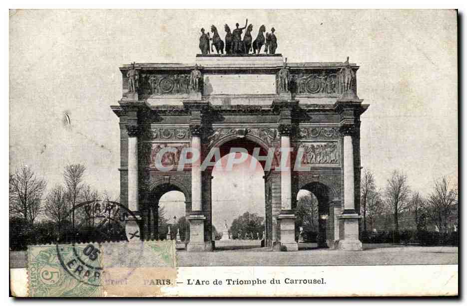 Paris CPA Arc de triomphe du carrousel (Louvre)