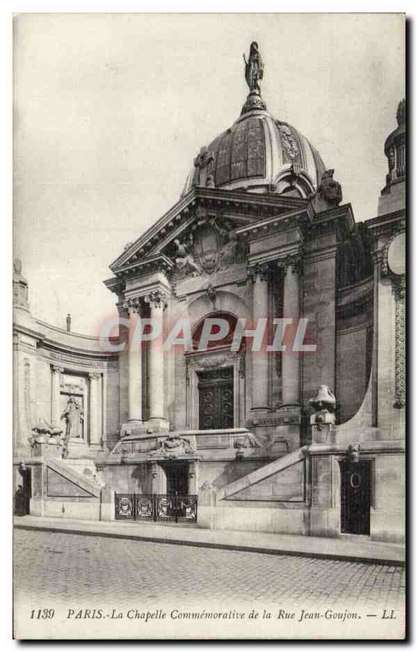 Paris CPA Chapelle commemorative de la Rue Jean Goujon