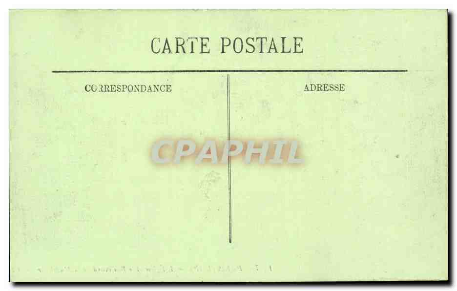 Paris CPA Eglise et Boulevard de la Madeleine — Verso