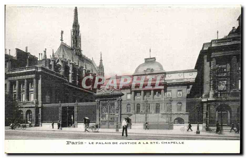 Paris CPA Palais de justice et la Sainte Chapelle