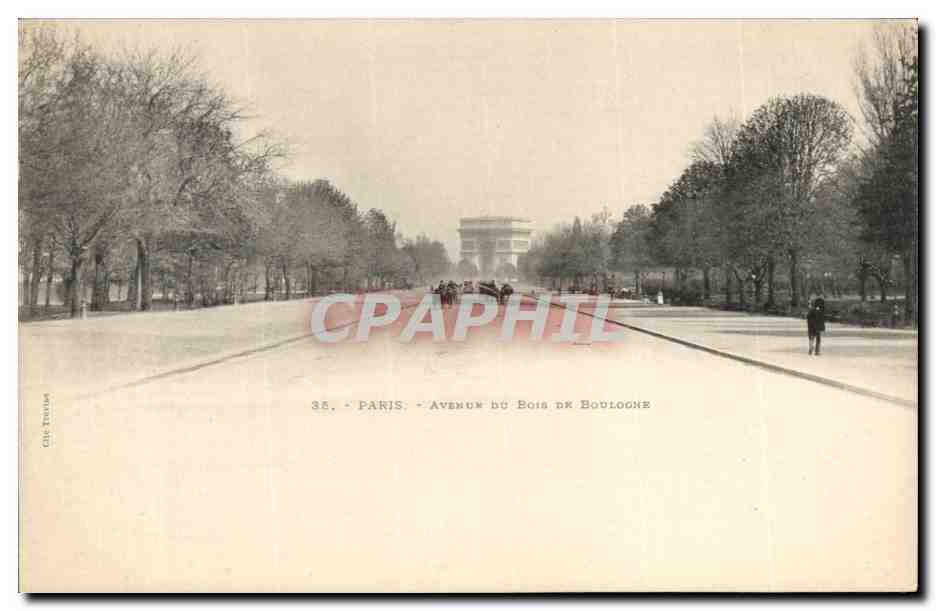 Paris CPA Avenue du Bois de Boulogne