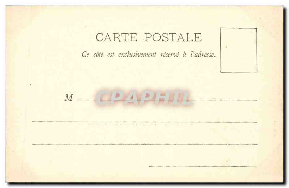 Paris CPA Avenue du Bois de Boulogne — Verso