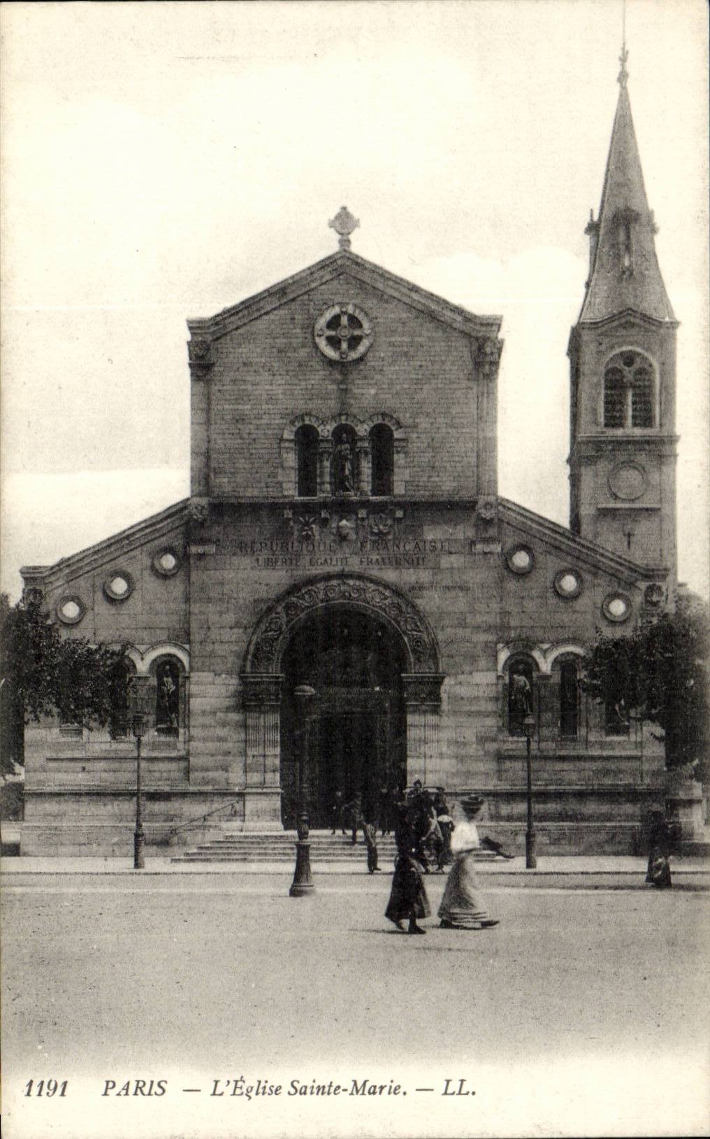 Paris CPA Eglise Sainte Marie
