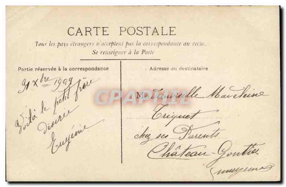 CPA FAntaisie Enfant Heureuse Annee — Rückseite