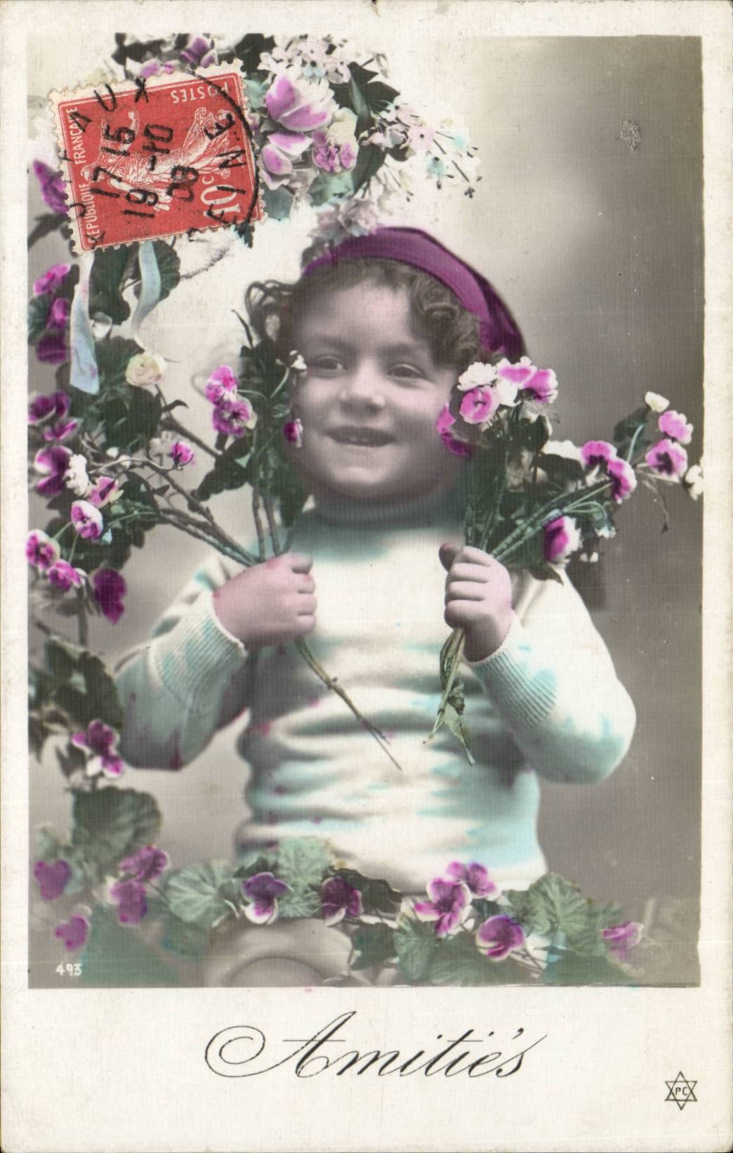 CPA FAntaisie Enfant Amities