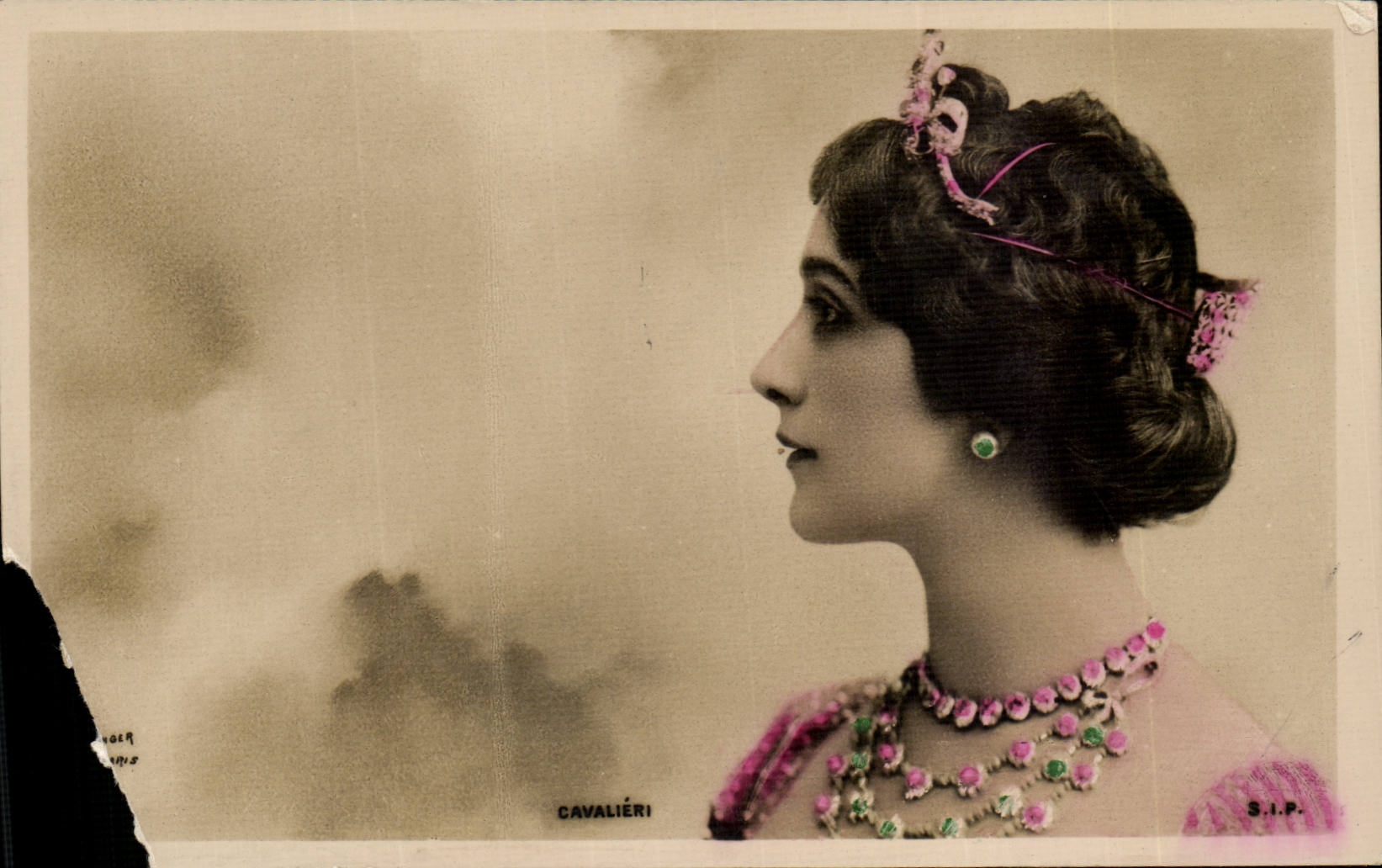 Portrait de femme — éditeur S.I.P., série CAVALIÉRI