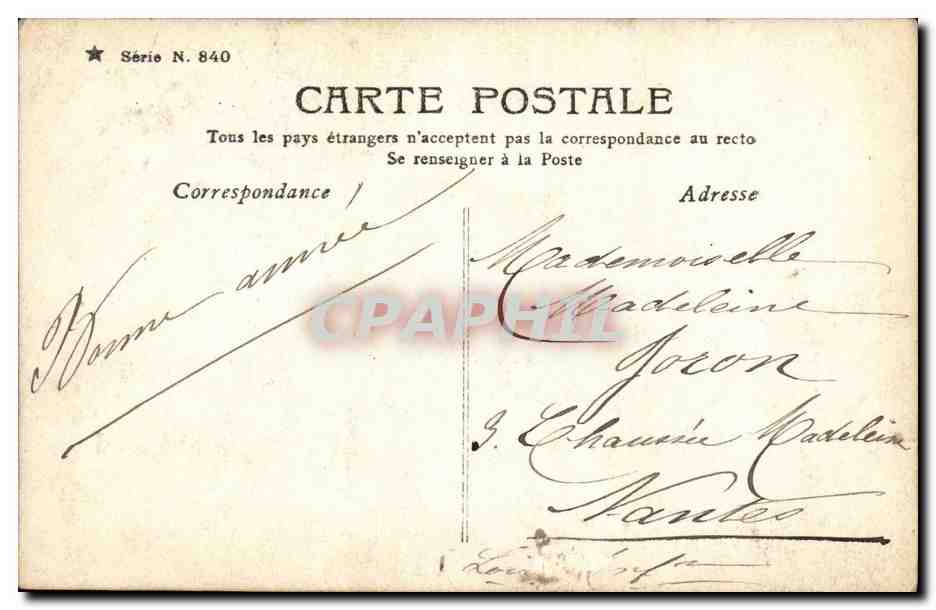 CPA FAntaisie Enfant  — Rückseite