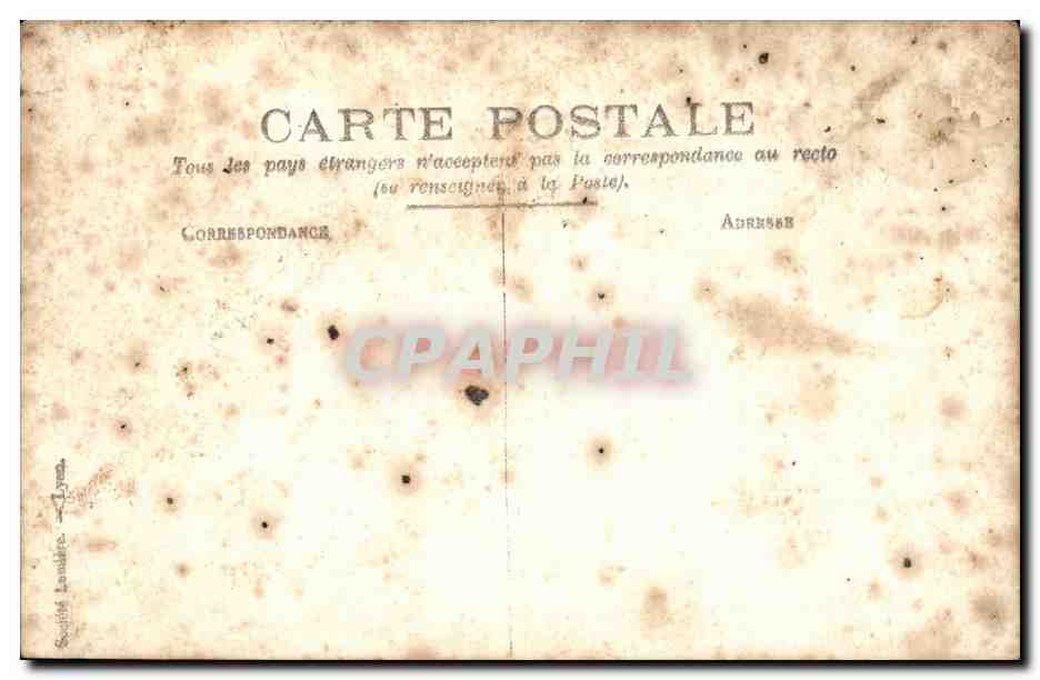 Deux jeunes femmes servant le thé — scène de vie — éditeur Société Landeron, Lyon — Rückseite