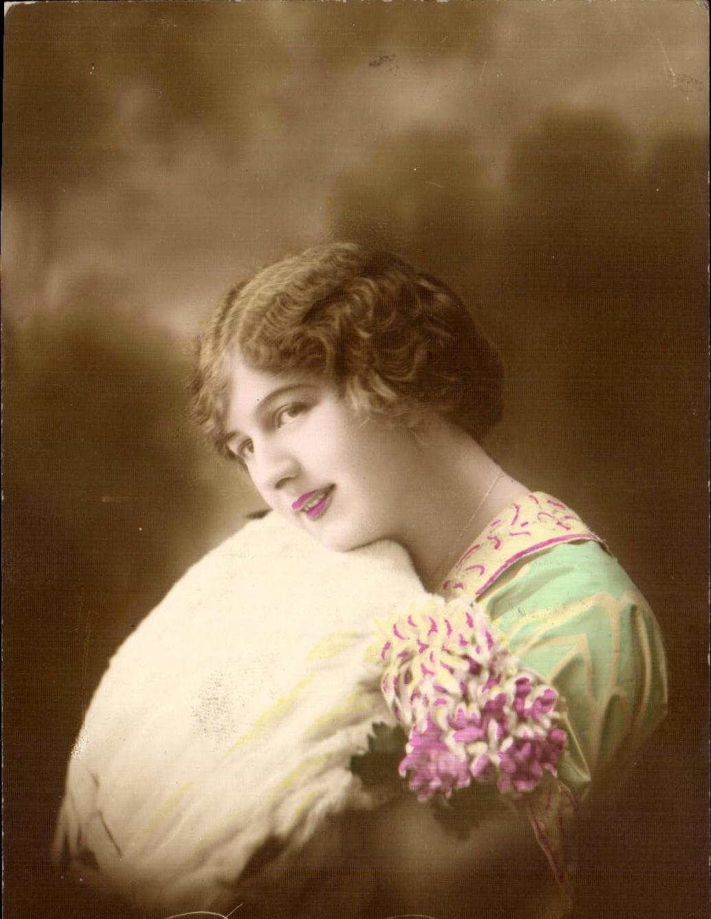 CPA Fantaisie Femme Bonne annee