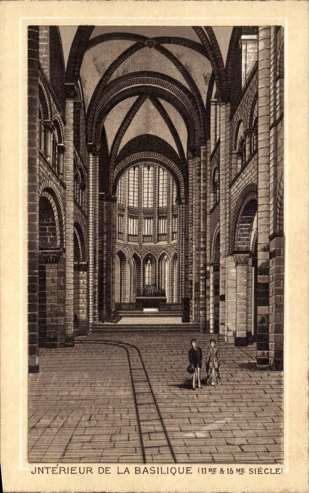 Intérieur de la basilique — 11e & 15e siècle — CPAPHIL