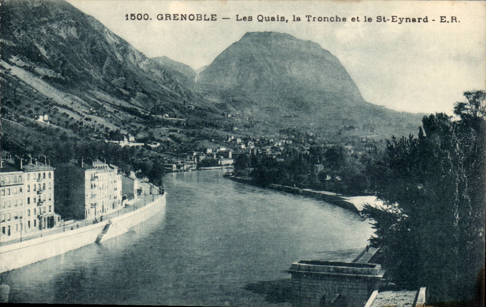 Grenoble CPA Les quais La tronche et le St Eynard