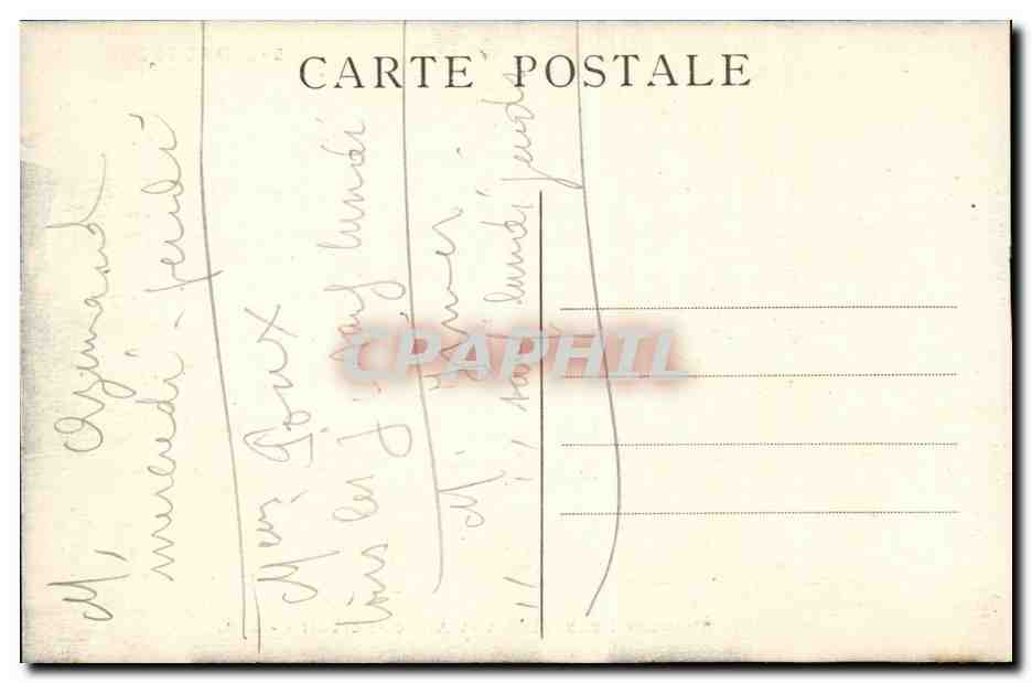 Grenoble CPA Avenues Felix Viallet et Alsace Lorraine (Hotel de SAvoie) — Verso