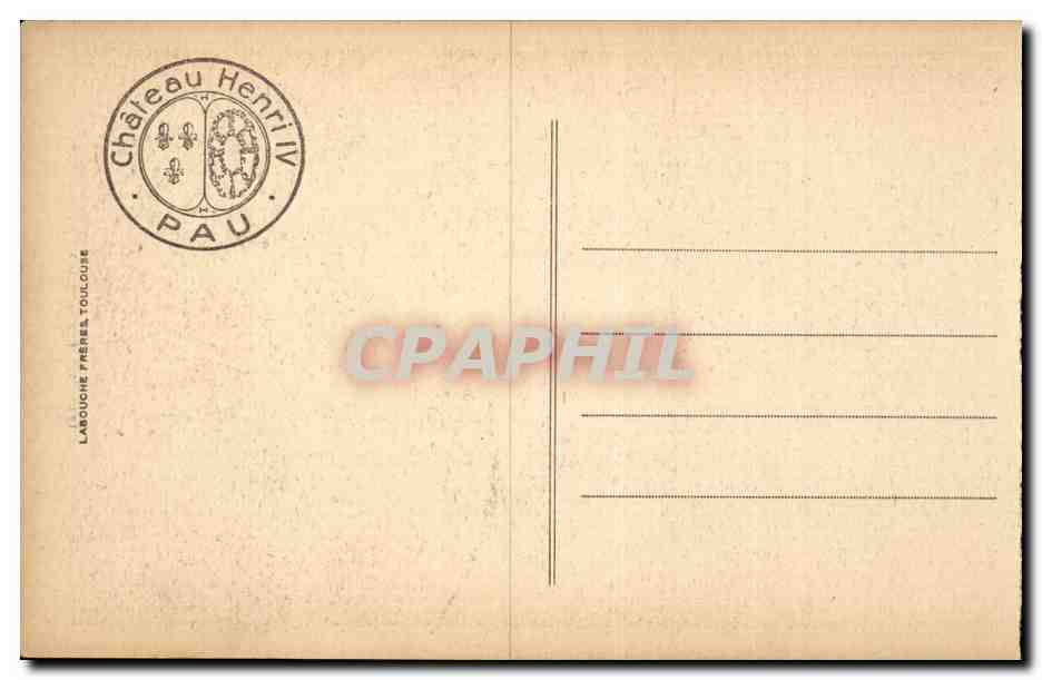 Les Adieux de Gabrielle d'Estrée — Tapisserie du Château — Tapisserie Gobelins XVIIIe siècle — Pau — Verso