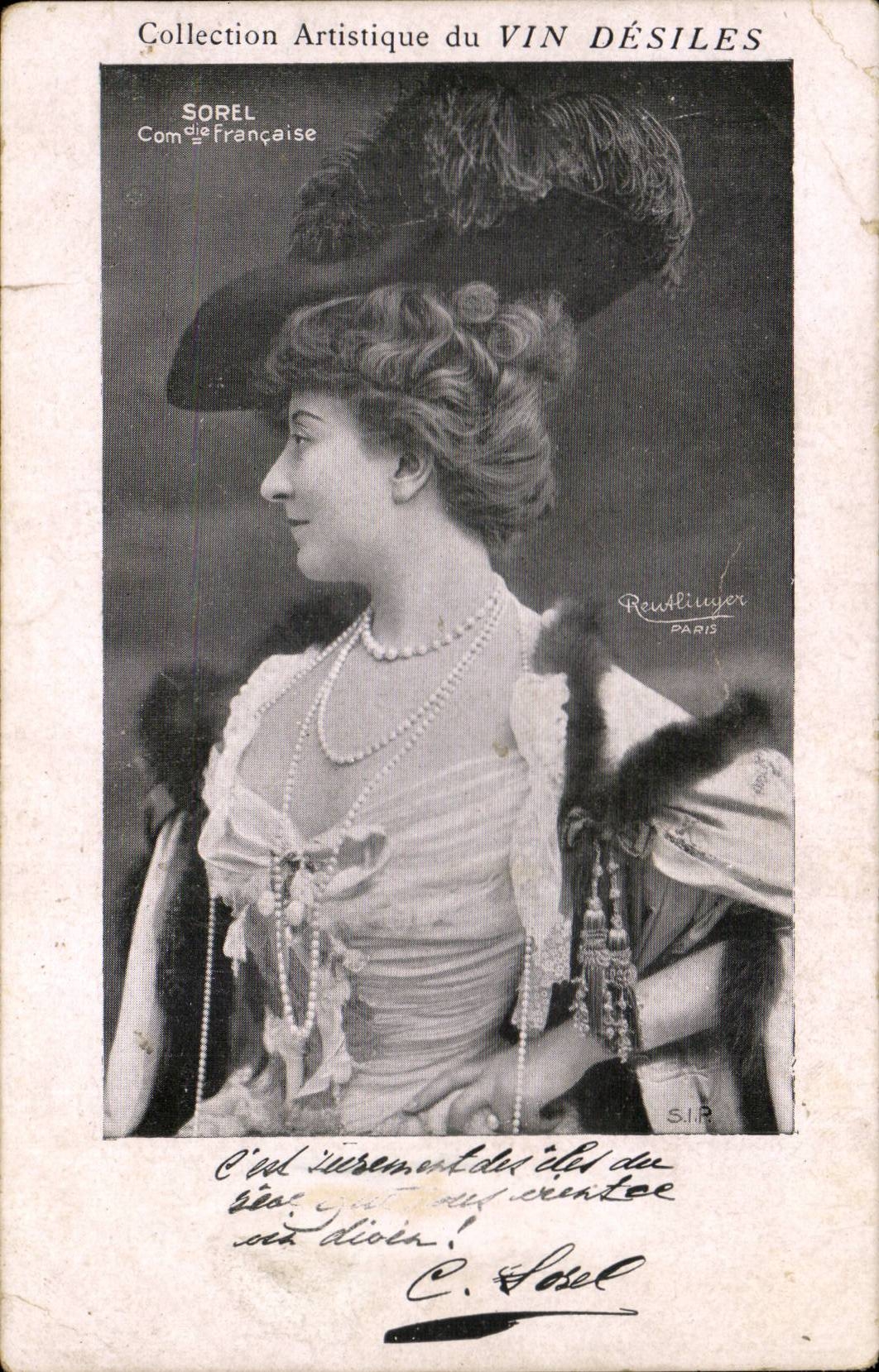 CPA FAntaisie Sorel Comedie Francaise Femme