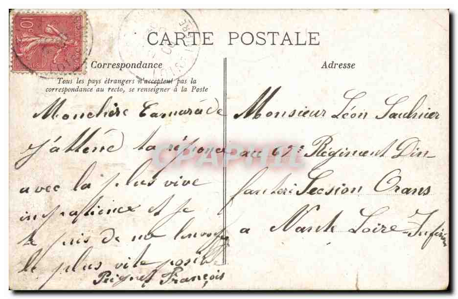 CPA FAntaisie Sorel Comedie Francaise Femme — Verso