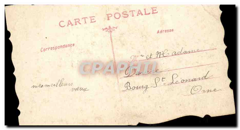 CPA FAntaisie Mes Meilleurs voeux pour le nouvel an — Rückseite