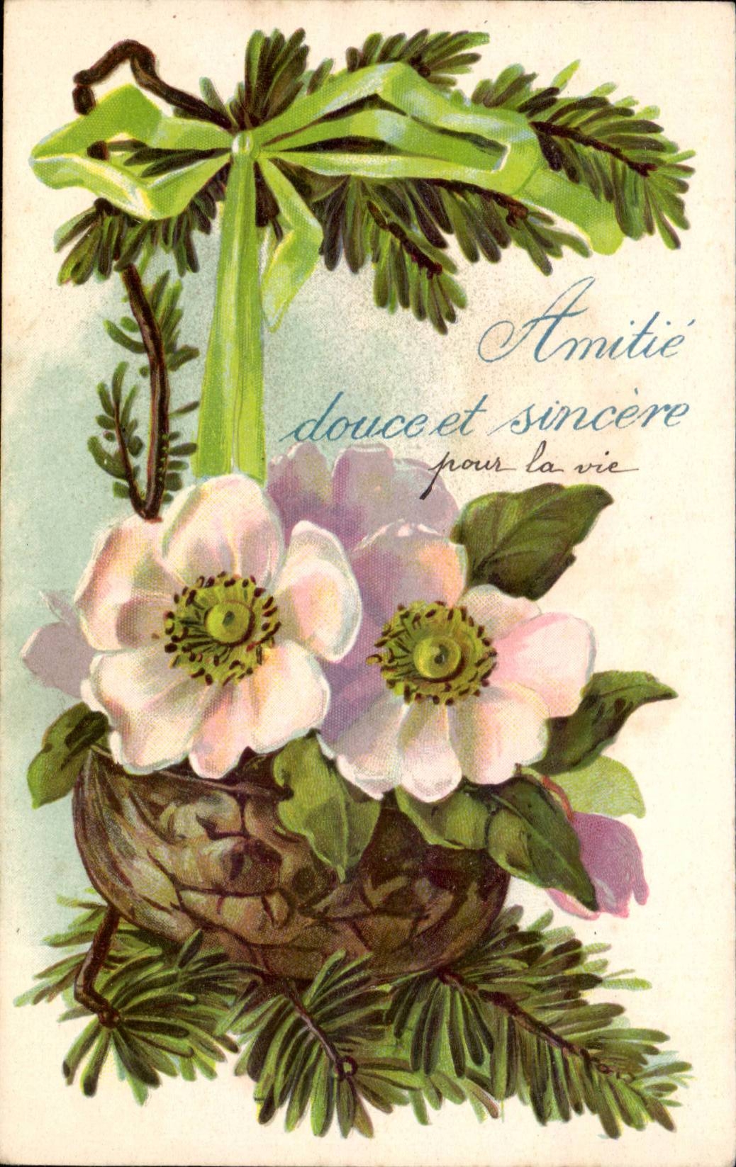 CPA FAntaisie Amitie douce et sincere
