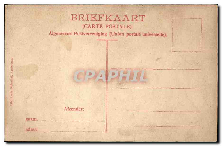 CPA FAntaisie Femme en robe — Verso