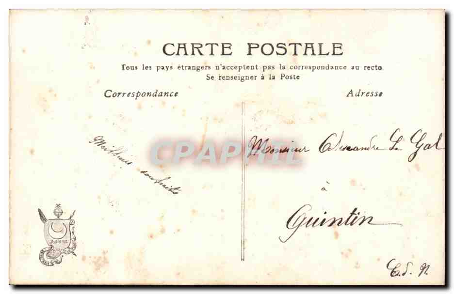 Mujer con rosas — Feliz cumpleaños — París, n° 3.146 — Reverso